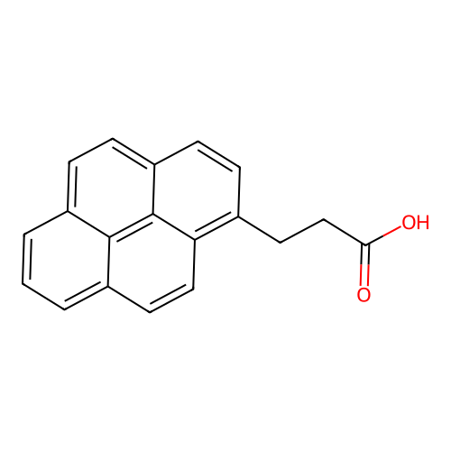 1-Pyrenepropanoic acid structure