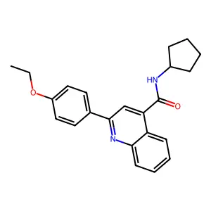 N-cyclopentyl-2-(4-ethoxyphenyl)quinoline-4-carboxamide structure
