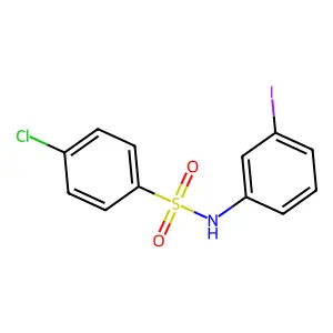 4-chloro-N-(3-iodophenyl)benzenesulfonamide structure