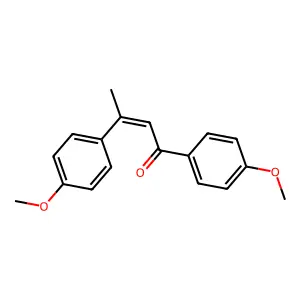 (2Z)-1,3-Bis(4-methoxyphenyl)-2-buten-1-one structure