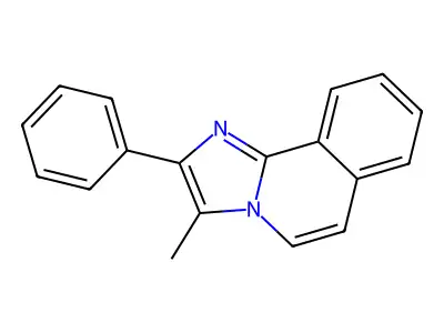 3-Methyl-2-phenylimidazo(2,1-a)isoquinoline structure