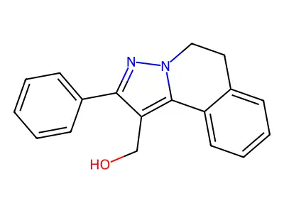 Pyrazolo(5,1-a)isoquinoline-1-methanol, 5,6-dihydro-2-phenyl- structure