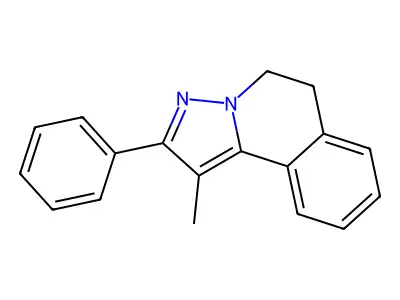Pyrazolo(5,1-a)isoquinoline, 5,6-dihydro-1-methyl-2-phenyl- structure