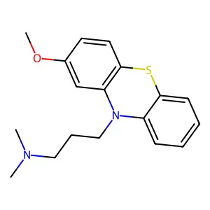 2-Methoxy-N,N-dimethyl-10H-phenothiazine-10-propanamine structure