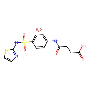 琥珀磺胺噻唑一水合物 structure