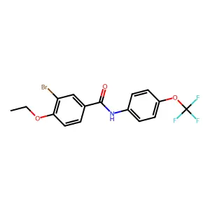 3-bromo-4-ethoxy-N-[4-(trifluoromethoxy)phenyl]benzamide structure