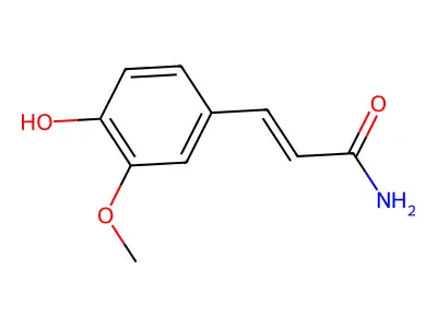 (2E)-3-(4-羟基-3-甲氧基苯基)丙烯酰胺 structure
