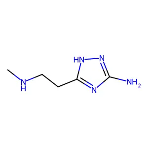 5-Amino-N-methyl-1H-1,2,4-triazole-3-ethanamine structure