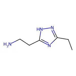 2-(3-ethyl-1H-1,2,4-triazol-5-yl)ethanamine structure