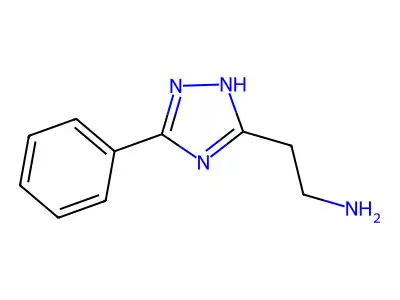 2-(3-phenyl-1H-1,2,4-triazol-5-yl)ethanamine structure