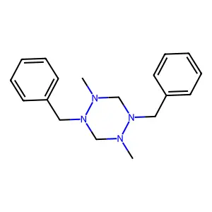 1,2,4,5-Tetrazine, hexahydro-1,4-dimethyl-2,5-bis(phenylmethyl)- structure