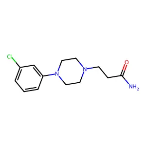 3-[4-(3-氯苯基)哌嗪-1-基]丙酰胺 structure