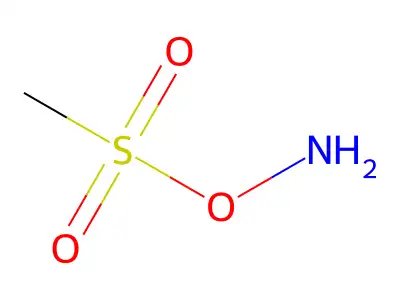 Hydroxylamine, O-(methylsulfonyl)- structure