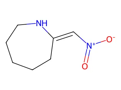 (E)-2-(nitromethylene)azepane structure