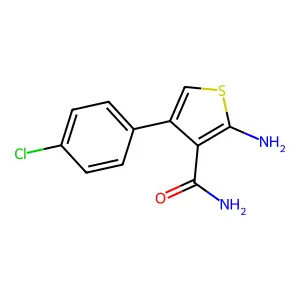 2-Amino-4-(4-chlorophenyl)thiophene-3-carboxamide structure