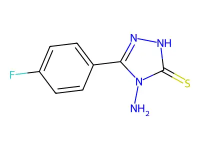 4-Amino-5-(4-fluorophenyl)-2,4-dihydro-3H-1,2,4-triazole-3-thione structure