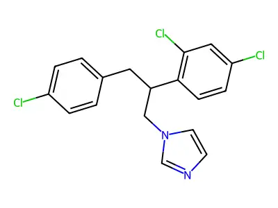 1H-Imidazole, 1-[3-(4-chlorophenyl)-2-(2,4-dichlorophenyl)propyl]- structure