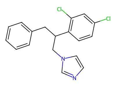 1H-Imidazole, 1-[2-(2,4-dichlorophenyl)-3-phenylpropyl]- structure