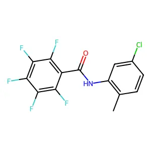 N-(5-chloro-2-methylphenyl)-2,3,4,5,6-pentafluorobenzamide structure
