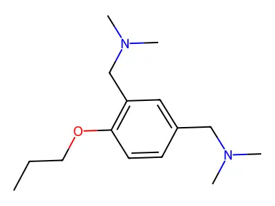 N,N'-[(4-Propoxy-1,3-phenylene)bis(methylene)]bis(N-methylmethanamine) structure