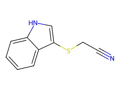 Acetonitrile, (1H-indol-3-ylthio)- structure