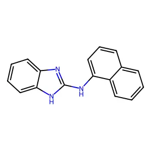 N-1-Naphthalenyl-1H-benzimidazol-2-amine structure