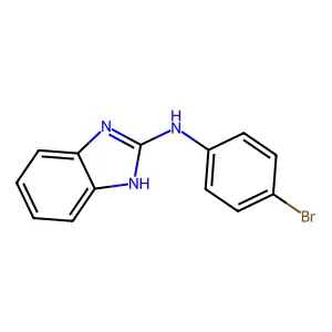 N-(4-bromophenyl)-1H-benzimidazol-2-amine structure