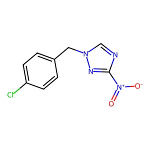 1-(4-chlorobenzyl)-3-nitro-1H-1,2,4-triazole structure