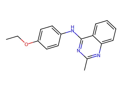 N-(4-ethoxyphenyl)-2-methylquinazolin-4-amine structure