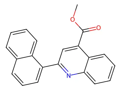 Methyl 2-(naphthalen-1-yl)quinoline-4-carboxylate structure