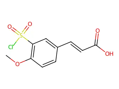 3-(3-Chlorosulfonyl-4-methoxyphenyl)prop-2-enoic acid structure