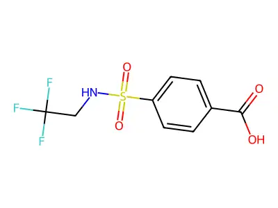 4-[(2,2,2-Trifluoroethyl)sulfamoyl]benzoic acid structure