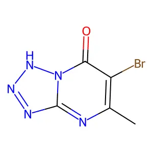 6-bromo-5-methyltetraazolo[1,5-a]pyrimidin-7(4H)-one structure