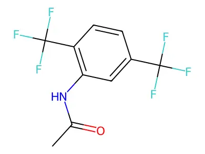N-[2,5-bis(trifluoromethyl)phenyl]acetamide structure