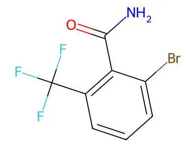 2-Bromo-6-(trifluoromethyl)benzamide structure