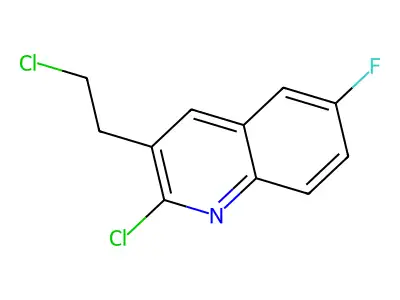 2-Chloro-3-(2-chloroethyl)-6-fluoroquinoline structure