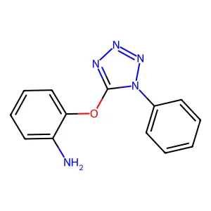 2-[(1-phenyl-1H-tetrazol-5-yl)oxy]aniline structure