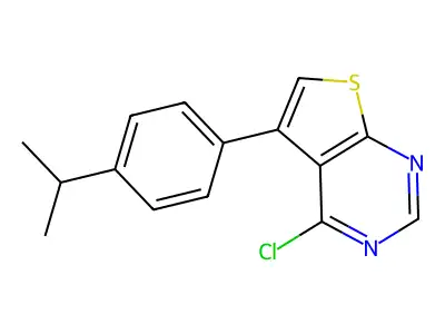 4-Chloro-5-(4-isopropylphenyl)thieno[2,3-d]pyrimidine structure