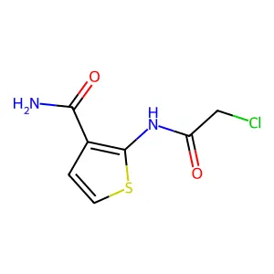 2-(2-Chloroacetamido)thiophene-3-carboxamide structure