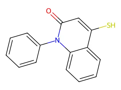 1-phenyl-4-sulfanyl-2(1H)-quinolinone structure