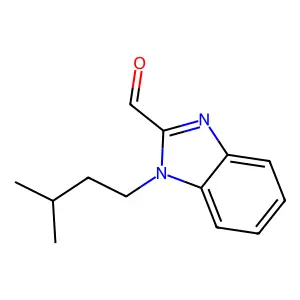 1-(3-methylbutyl)-1H-benzimidazole-2-carbaldehyde structure