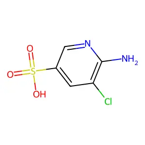 6-Amino-5-chloropyridine-3-sulfonic acid structure