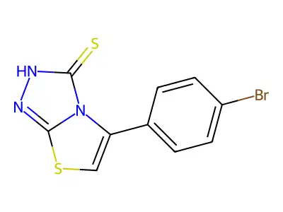 5-(4-Bromophenyl)thiazolo[2,3-c][1,2,4]triazole-3-thiol structure