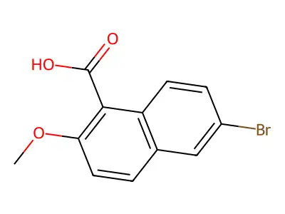 6-Bromo-2-methoxy-1-naphthoic acid structure