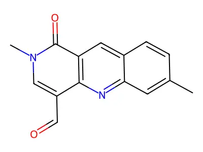 2,7-Dimethyl-1-oxo-1,2-dihydrobenzo[b]-1,6-naphthyridine-4-carbaldehyde structure