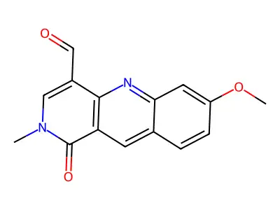 7-Methoxy-2-methyl-1-oxobenzo[b][1,6]naphthyridine-4-carbaldehyde structure