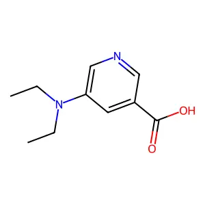 5-(Diethylamino)nicotinic acid structure