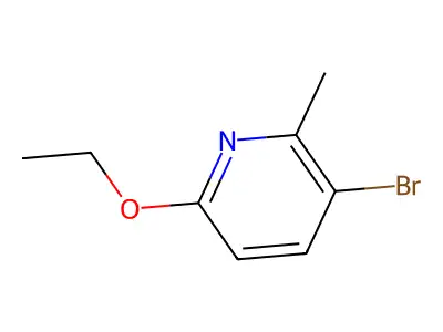 3-Bromo-6-ethoxy-2-methylpyridine structure