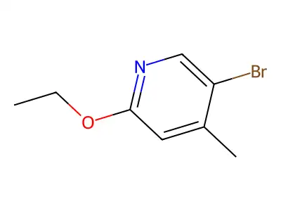 5-Bromo-2-ethoxy-4-methylpyridine structure
