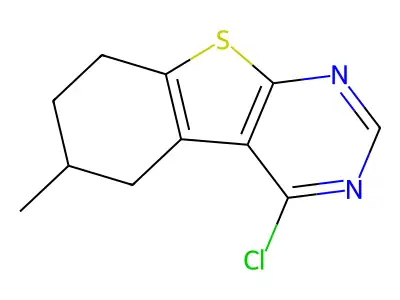 4-Chloro-6-methyl-5,6,7,8-tetrahydro[1]benzothieno[2,3-d]pyrimidine structure
